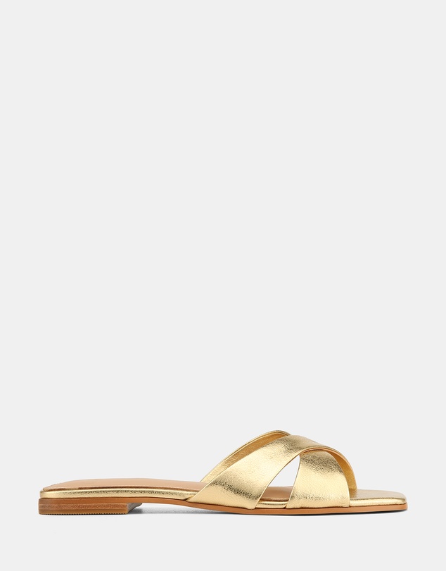 Wittner - Emery Metallic Leather Flat Sandals
