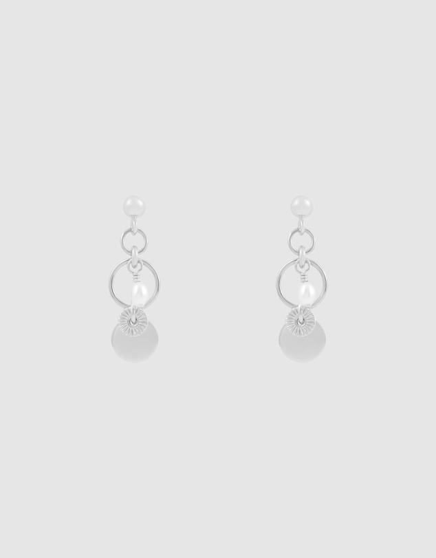 Alana Maria - Tilly Freshwater Pearl Earrings - Sterling Silver