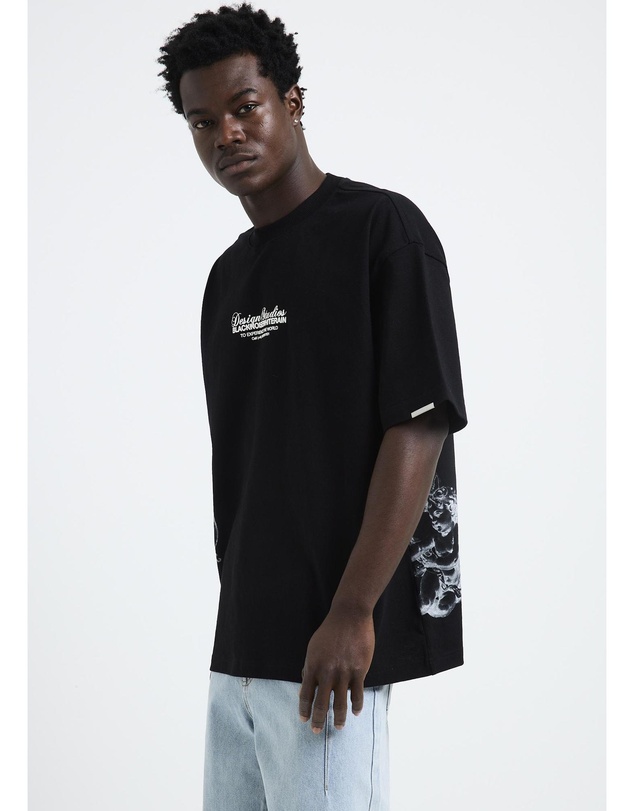 Black Noise White Rain - Float T-Shirt