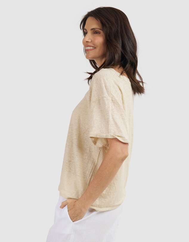CAMIXA - Francy Linen Jersey T-Shirt Top