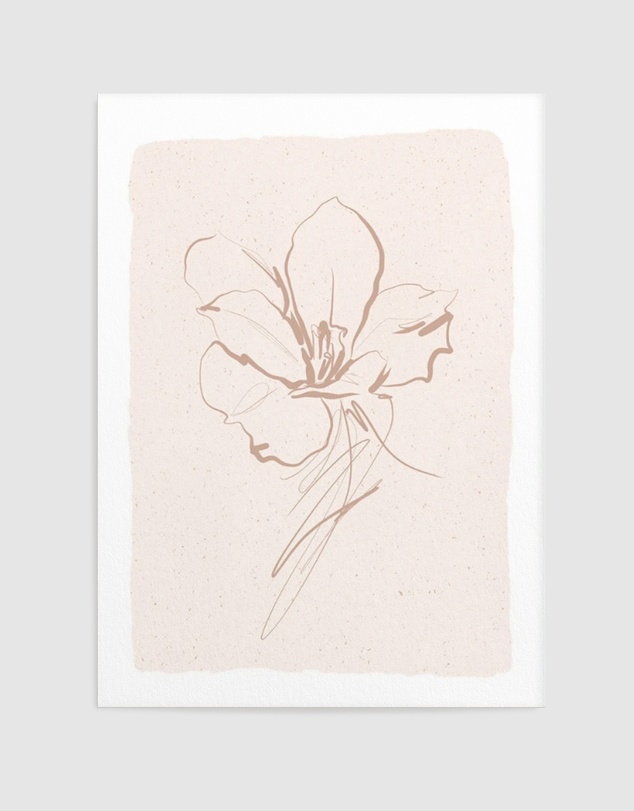 Olive et Oriel - Abstract Botanical Lily Art Print