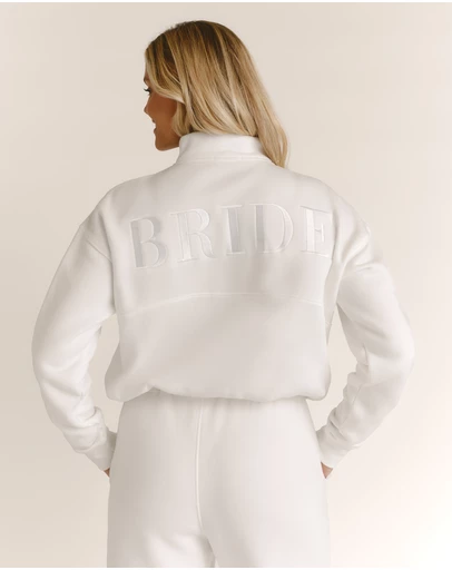 Six Stories - Bride Statement Quarter Zip Sweatshirt