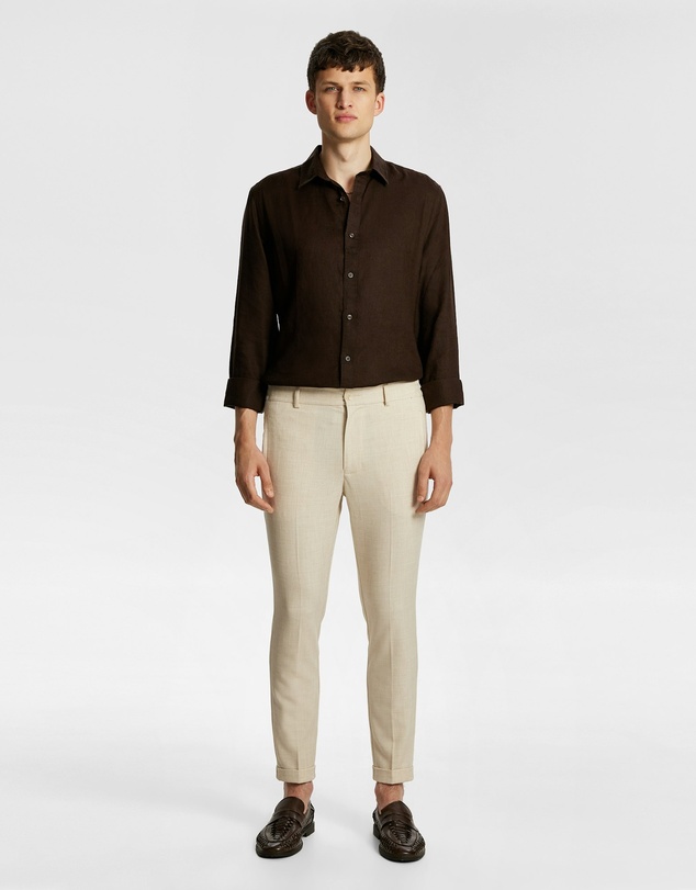 yd. - West Hampton Pure Linen Shirt
