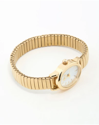 Lovisa - Gold Mini Oval Stretch Watch