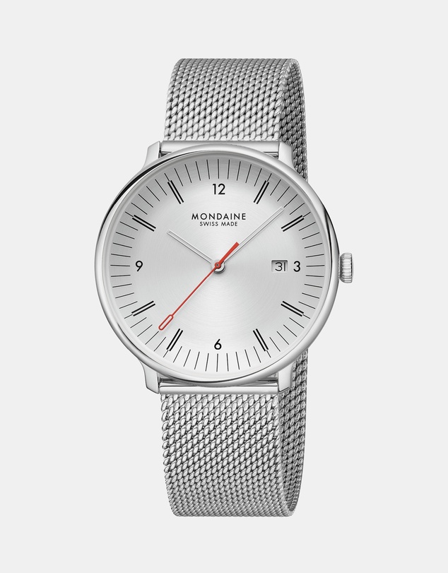 Mondaine - Mondaine Doppio Stainless Steel 41mm Watch