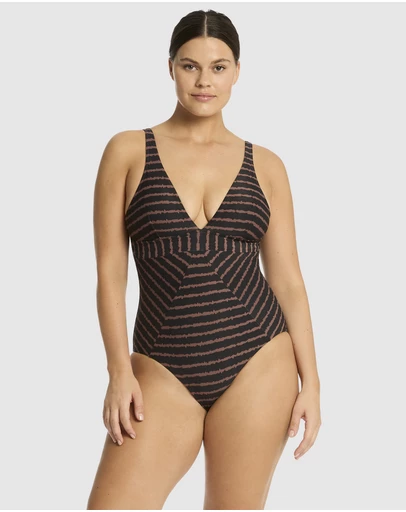 Sea Level Australia - Riptide Scoop Back Panel Line One Piece