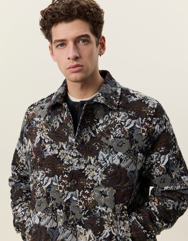 Les Deux - Rose Jacquard Overshirt
