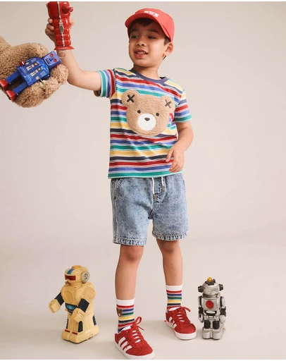 Huxbaby - Vintage Stripe Hux Tee - Babies-Kids