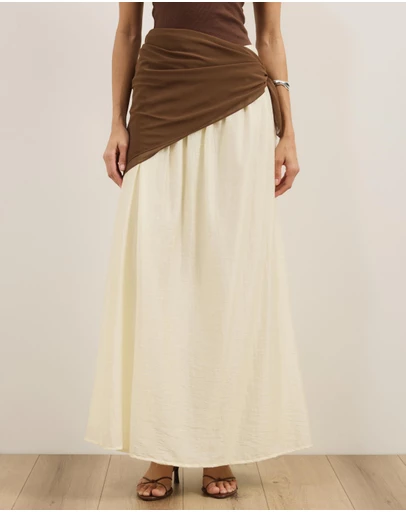 Atmos&Here - Sammie Maxi Skirt With Detachable Scarf
