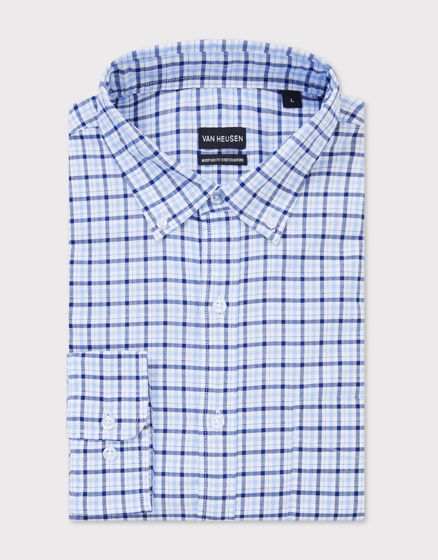 Van Heusen - Stretch Gingham Oxford Casual Shirt
