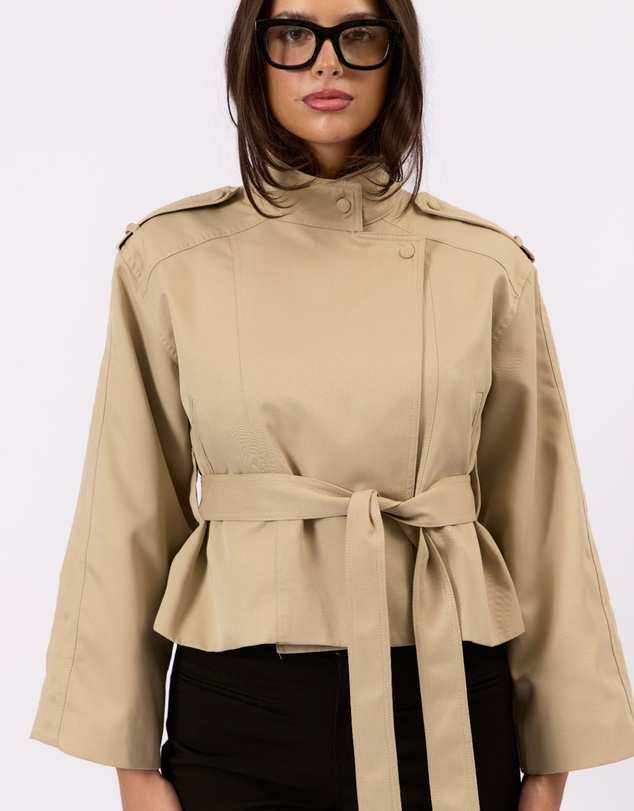 Style Addict - Cropped Trench