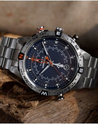 TIMEX - Expedition Tide-Temp-Compass 45mm Stainless Steel Bracelet Watch