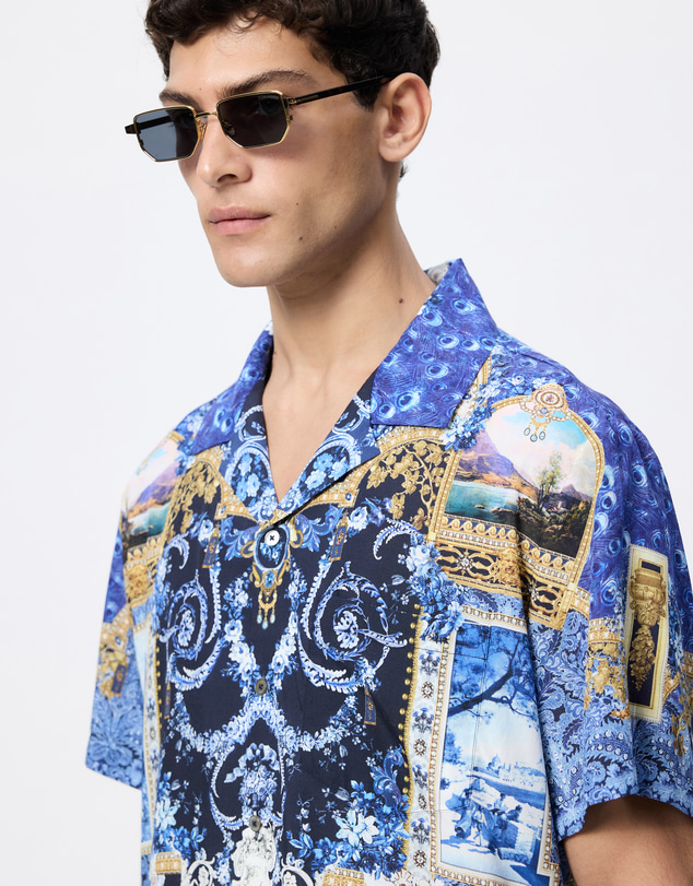 Camilla - Short Sleeve Camp Collared Shirt
