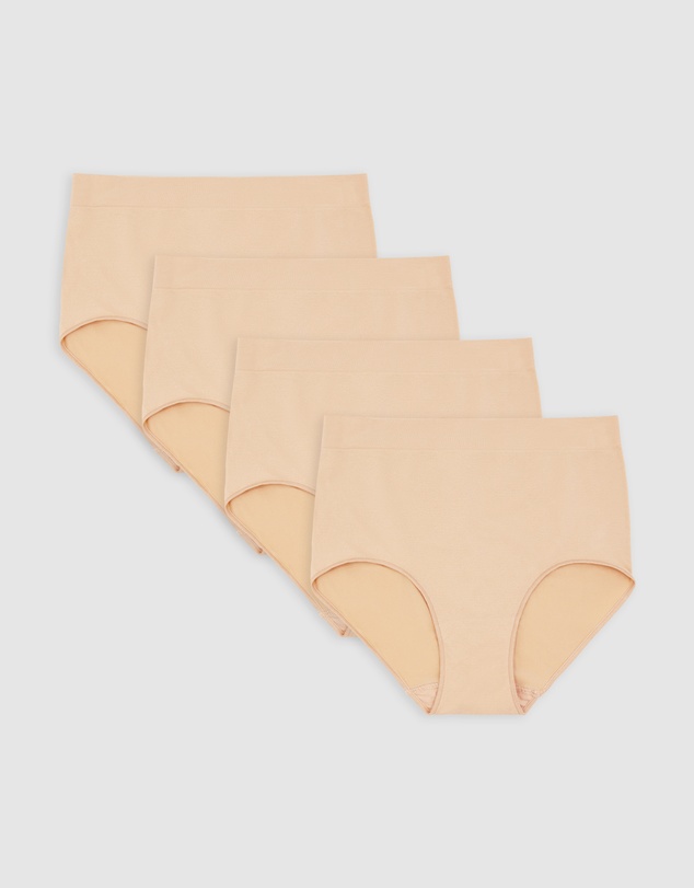 Ambra - 4 Pack Bare Essentials Recycled Nylon Full Brief