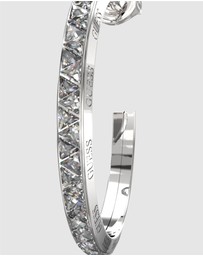 GUESS - Silver-Tone Trinity Hoop Earrings