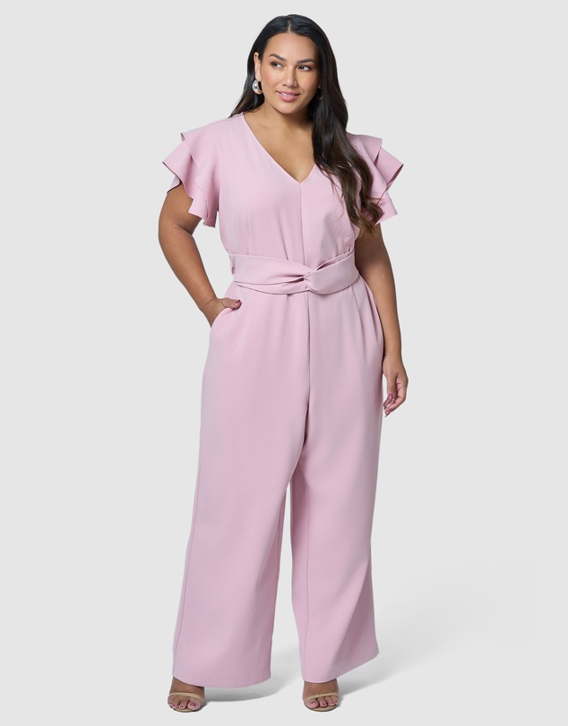 Pink Dusk by Curve Project - Caught Out Jumpsuit
