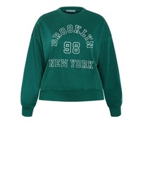 City Chic - Brooklyn Crew Neck Sweatshirt