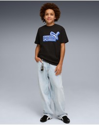 Puma - Essentials Logo Relaxed Front Graphic T-Shirt - Teens