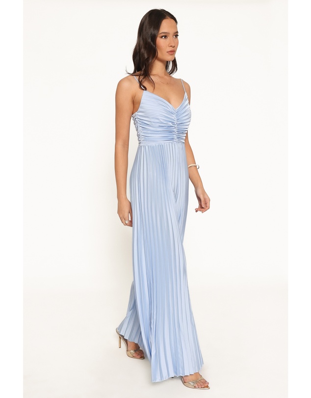 Petal & Pup - Angelique Pleated Jumpsuit - Light Blue