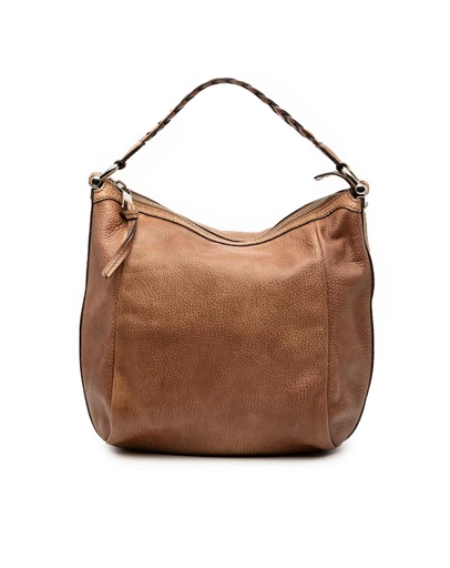 Pre-Loved by Azura Reborn - Pre-Loved Leather Bamboo Shoulder Bag