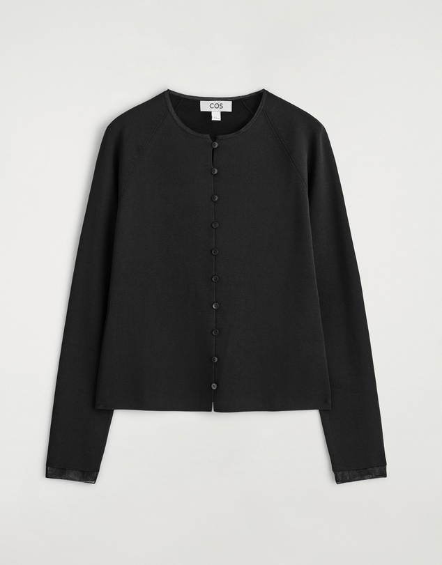 COS - Sheer-Detail Knitted Cardigan