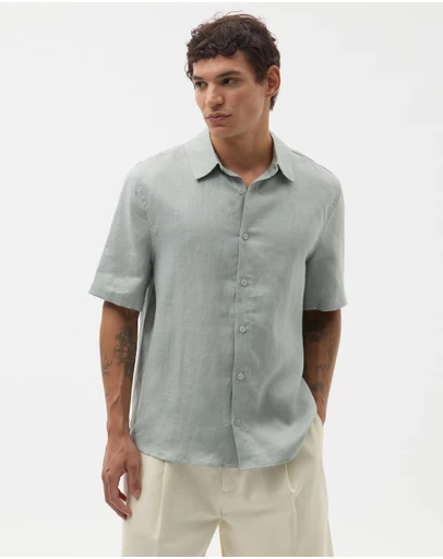 AERE - Euro Resort Linen SS Shirt