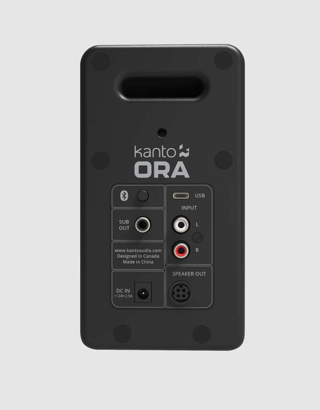 iWorld - Kanto ORA 100W Powered Reference Desktop Computer Speakers with Bluetooth 5.0 Black