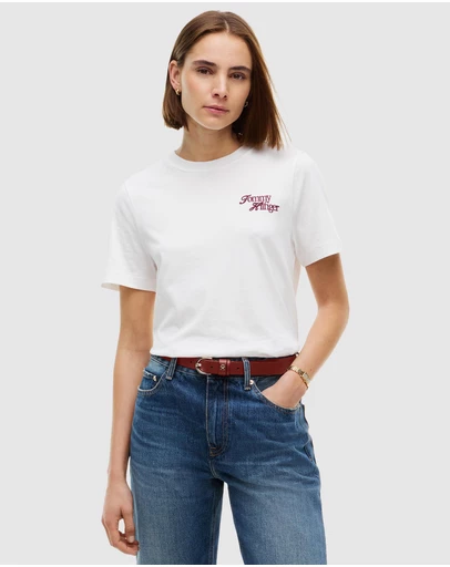 Tommy Hilfiger - Logo Jersey Crew Neck T-Shirt