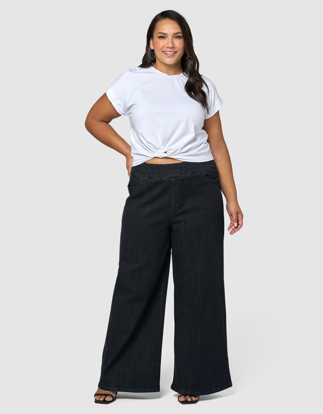 Indigo Tonic - Luxe Wide Leg Comfort Waist Jean