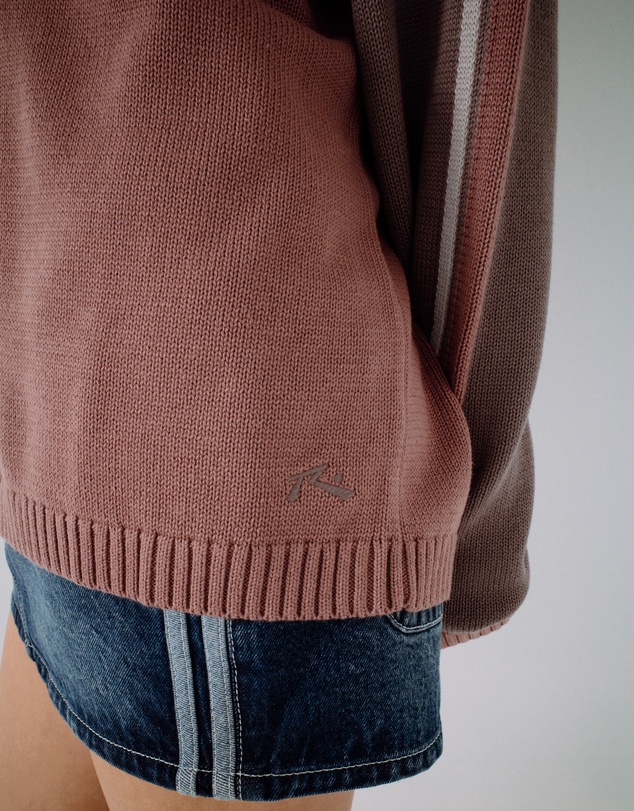 Rusty - White Lines Two Crew Neck Knit
