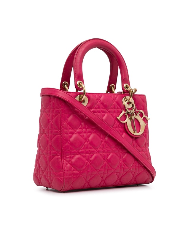 Pre-Loved by Azura Reborn - Pre-Loved Medium Lambskin Cannage Lady Dior
