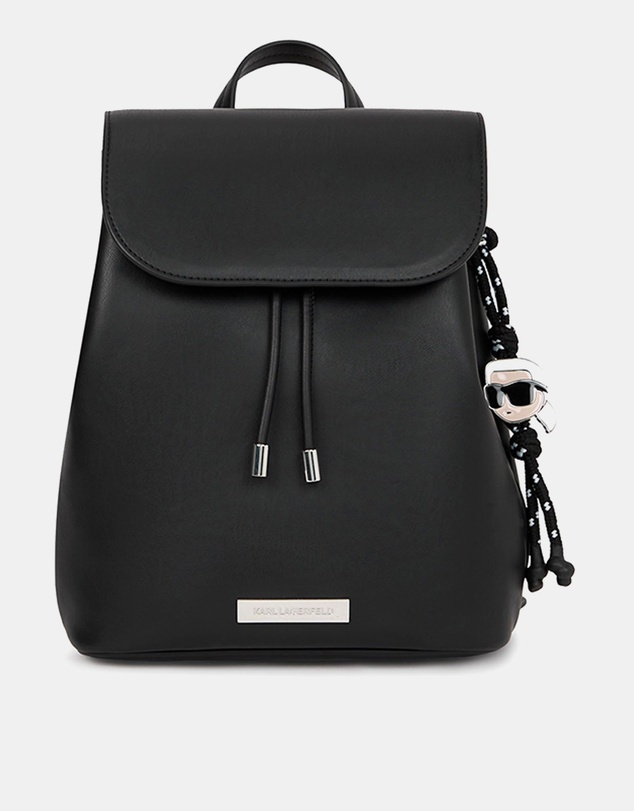 Karl Lagerfeld - Ikon Smooth Small Flap Backpack