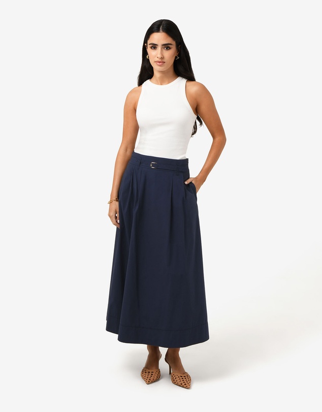 Forcast - Willow Cotton Belted Skirt
