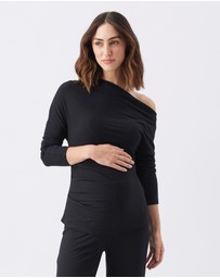 Ripe Maternity - Off-Shoulder Rib Top