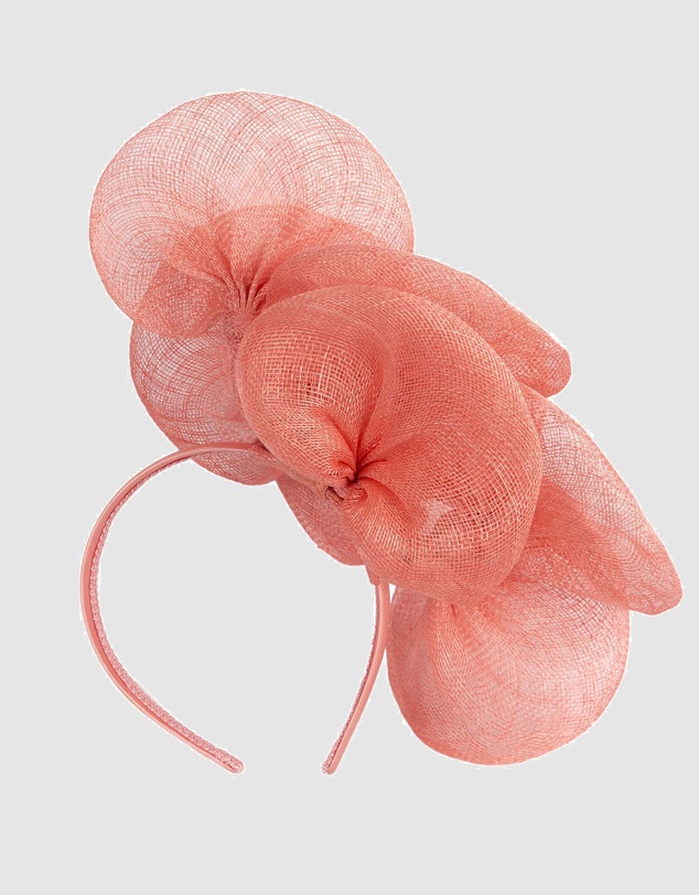 Max Alexander - Large Lilly Coral Flower Fascinator