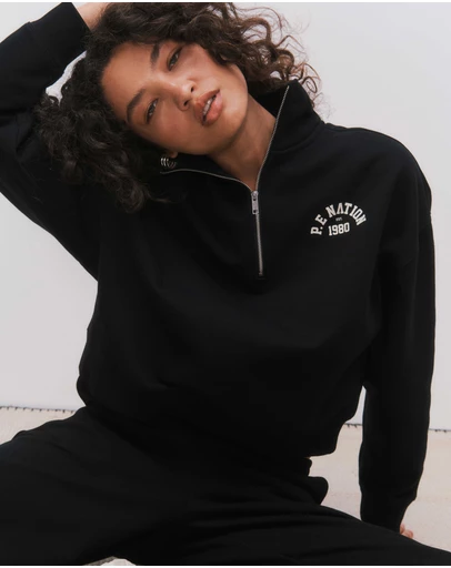 P.E Nation - Established Oversized Quarter Zip Sweat