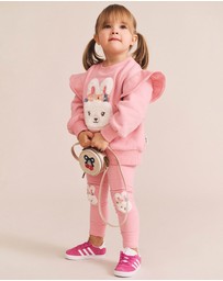 Huxbaby - Flower Field Bunny Leggings - Babies-Kids