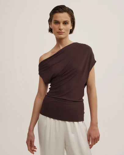 Witchery - Asymmetric Jersey Top
