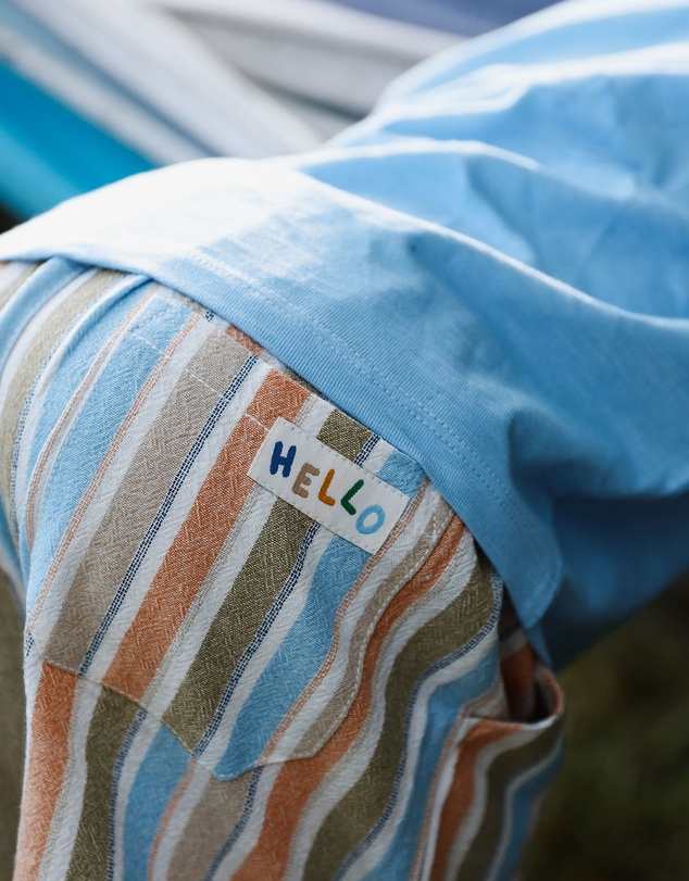 Purebaby - Striped Pull on Shorts-Kids-Babies