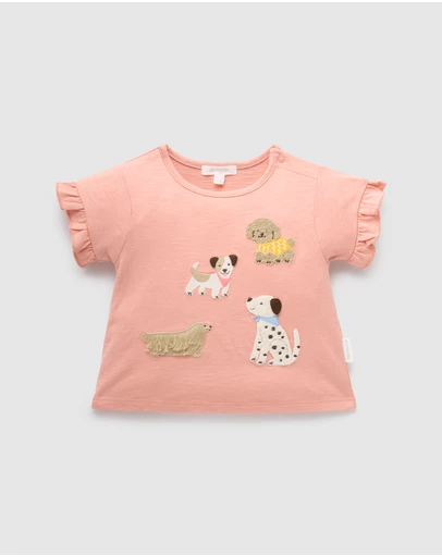 Purebaby - Ruffle Tee-Kids-Babies