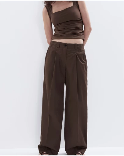 UNISON - Cotton Pleat Front Pant