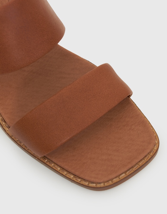 Betts - Prince Leather Block Heel Mules