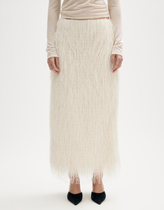 Minima Esenciales - Aila Textured Maxi Skirt