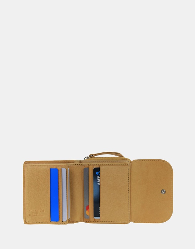 Pierre Cardin - Pierre Cardin Ladies Leather Tri-Fold Tab Wallet
