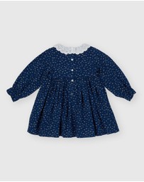 Goldie + Ace - Daphne Long Sleeve Smocked Dress - Babies-Kids