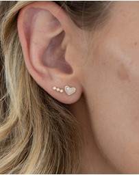 Luna Rae - Solid Gold - Sweetheart Studs