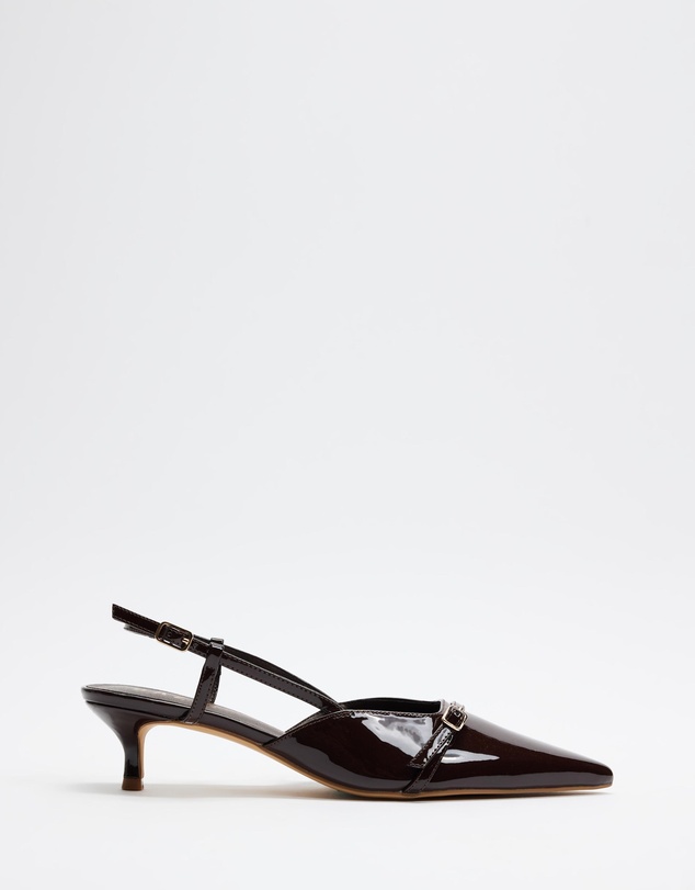 Dazie - Jane Pointed Toe Kitten Heels