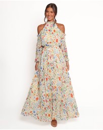 Petal & Pup - Hilary Pleated Maxi Dress - Garden Floral