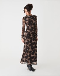 Forcast - Savanna Printed Mesh Dress
