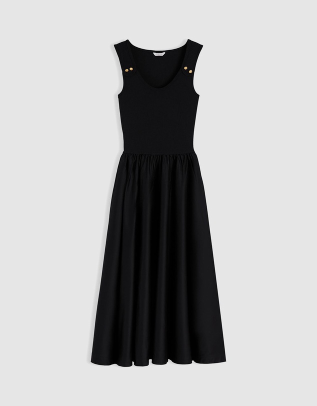 Tommy Hilfiger - 5 x 2 Rib Mixed Media Dress